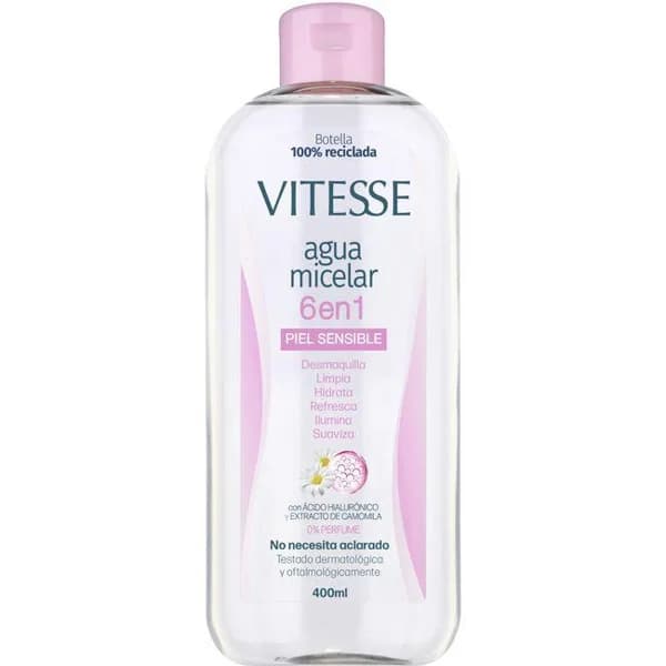Agua micelar 6n1 piel sensible VITESSE, bote 400 ml - 1 ud - Imagen del producto en Findit