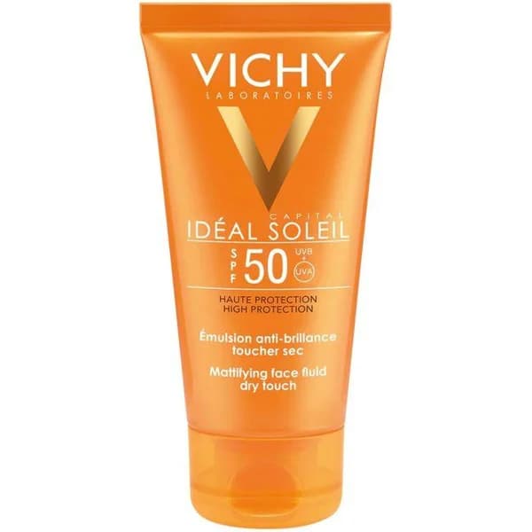 Emulsión solar facial tacto seco SPF50 VICHY, tubo 50 ml - 0.05 l - Imagen del producto en Findit