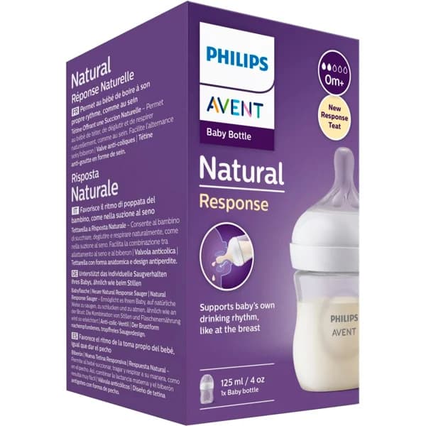Biberón natural PHILIPS AVENT NATURAL RESPONSE, 1 ud - 1 ud - Imagen del producto en Findit