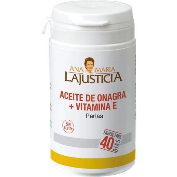 Aceite de onagra y Vitamina E ANA MARIA LAJUSTICIA, bote 80 uds - 80 ud - Imagen del producto en Findit