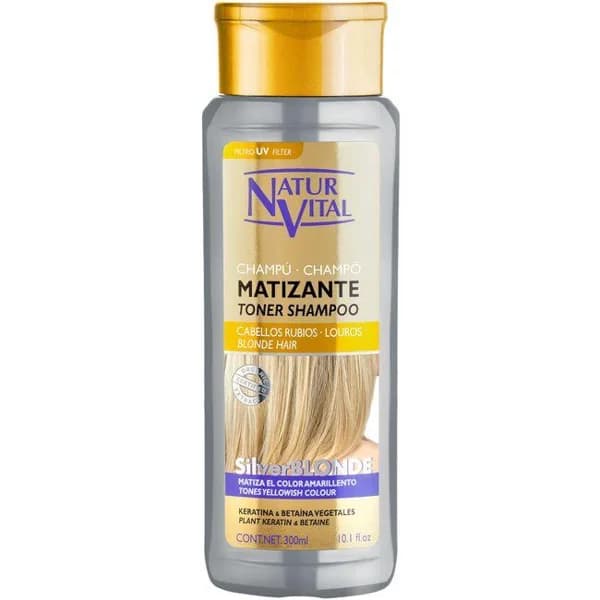 Champú silver blonde NATUR VITAL, bote 300 ml - 1 ud - Imagen del producto en Findit