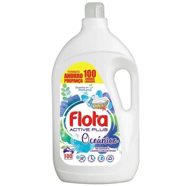 Detergente gel oceánico FLOTA, garrafa 100 dosis - 100 ud - Imagen del producto en Findit