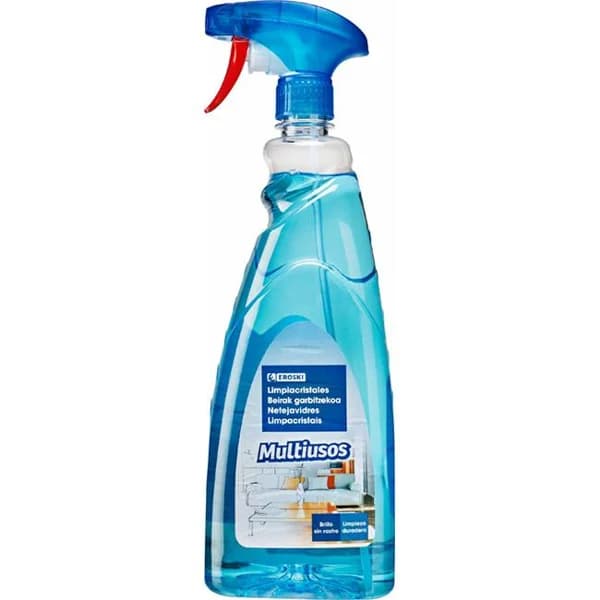 Limpiacristales sin amoníaco EROSKI, pistola 1 litro - 1 ud - Imagen del producto en Findit