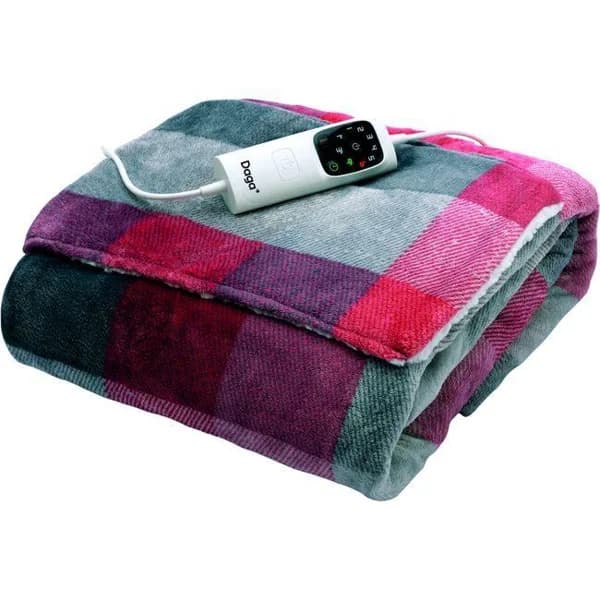 Manta eléctrica Suave Plus, cuadros rojos, 150x110 cm, 16876 DAGA - 1 ud - Imagen del producto en Findit