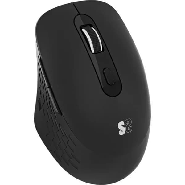 Ratón inalambrico negro ergonómico dual, curve SUBBLIM - 1 ud - Imagen del producto en Findit