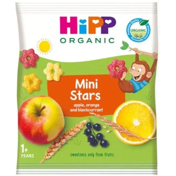 Estrellitas con fruta bio HIPP, bolsa 30 g - 0.03 kg - Imagen del producto en Findit