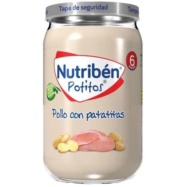 Potito de pollo con patatitas NUTRIBEN, tarro 235 g - 0.24 kg - Imagen del producto en Findit