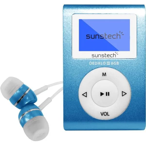 Reproductor MP3 8GB azul DEDALOIII8GBBBL SUNSTECH - 1 ud - Imagen del producto en Findit