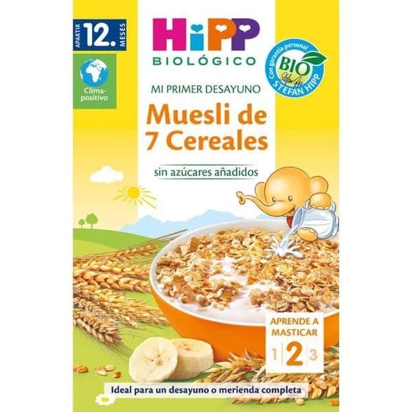 Muesli 7 cereales bio HIPP, caja 200 g - 0.2 kg - Imagen del producto en Findit