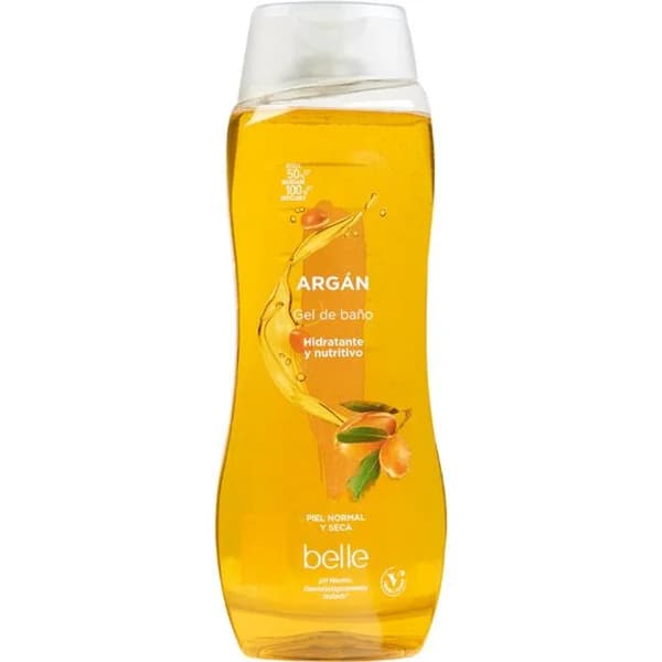 Gel de ducha argan piel normal y seca BELLE, bote 750 ml - 0.75 l - Imagen del producto en Findit