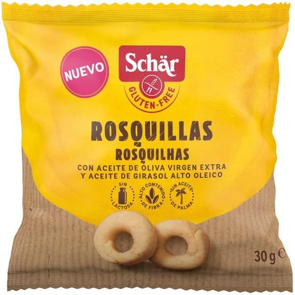 Rosquillas sin gluten SCHAR, paquete 30 g - 0.03 kg - Imagen del producto en Findit