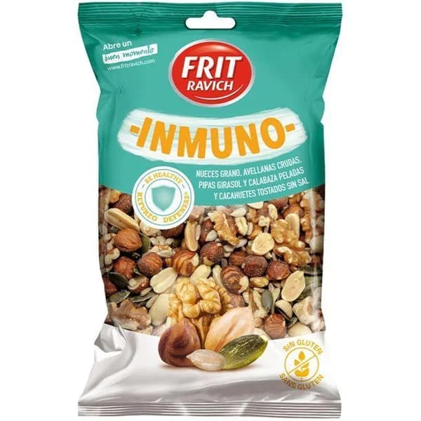 Cóctel de frutos secos inmuno FRIT RAVICH, bolsa 100 g - 1 ud - Imagen del producto en Findit