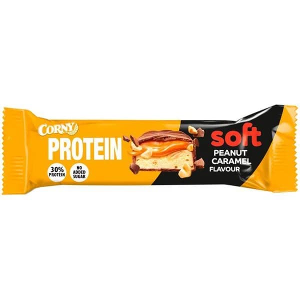 Barrita proteína de cacahuete y caramelo CORNY, 1 ud, 45 g - 0.05 kg - Imagen del producto en Findit