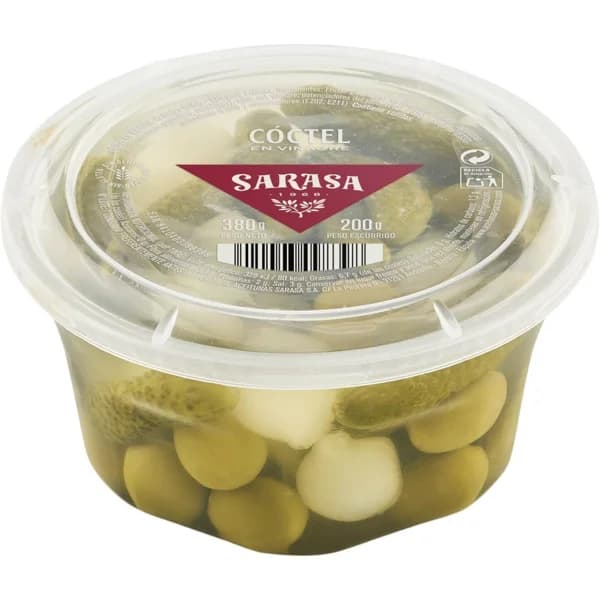 Cóctel en vinagre SARASA, tarrina 200 g - 0.2 kg - Imagen del producto en Findit
