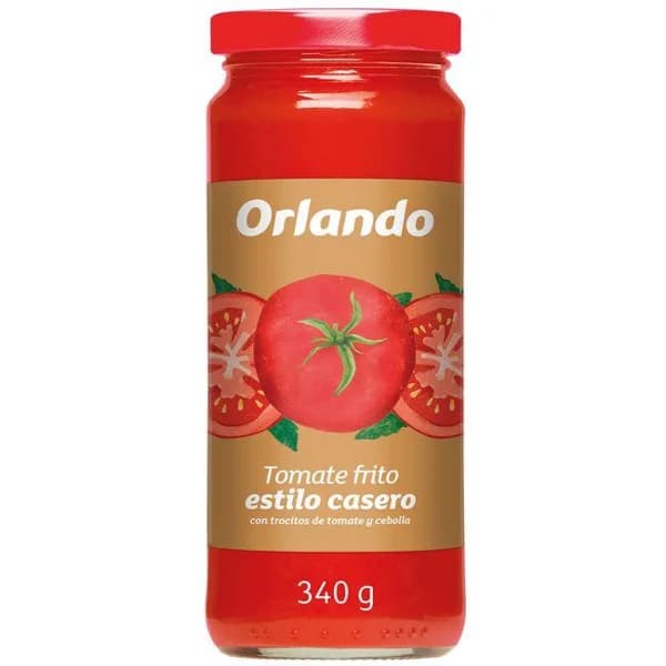 Tomate casero ORLANDO, frasco 340 g - 0.34 kg - Imagen del producto en Findit