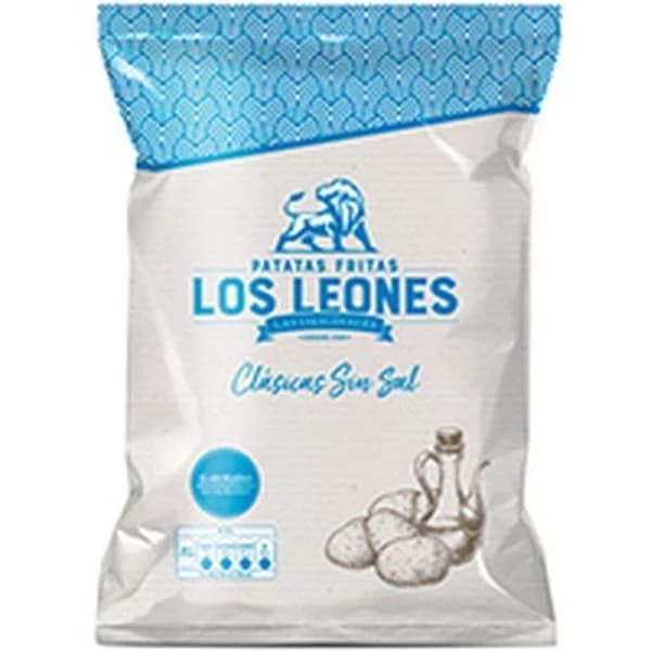Patata frita sin sal LOS LEONES, bolsa 140 g - 0.14 kg - Imagen del producto en Findit