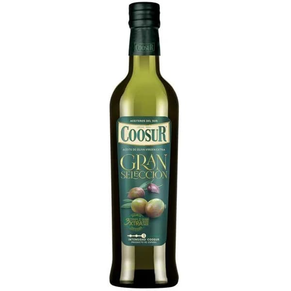 Aceite oliva virgen extra COOSUR GRAN SELECCIÓN, botella 75 cl - 0.75 l - Imagen del producto en Findit