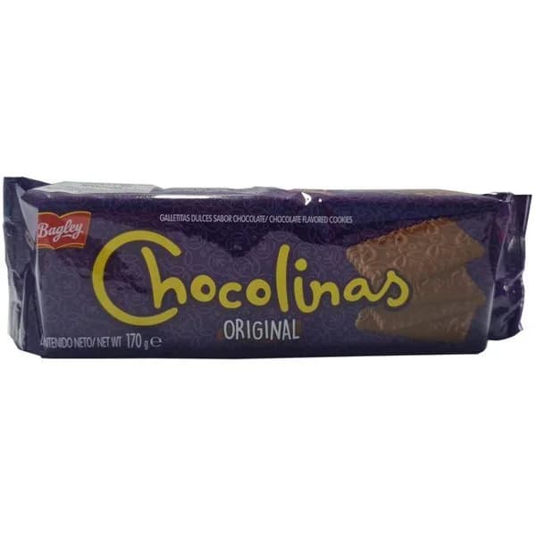 Galletas Chocolinas BAGLEY, paquete 170 g - 0.17 kg - Imagen del producto en Findit