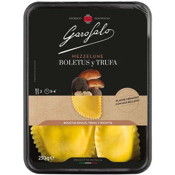 Mezzelune de botetus y trufa GAROFALO, bandeja 230 g - 0.23 kg - Imagen del producto en Findit