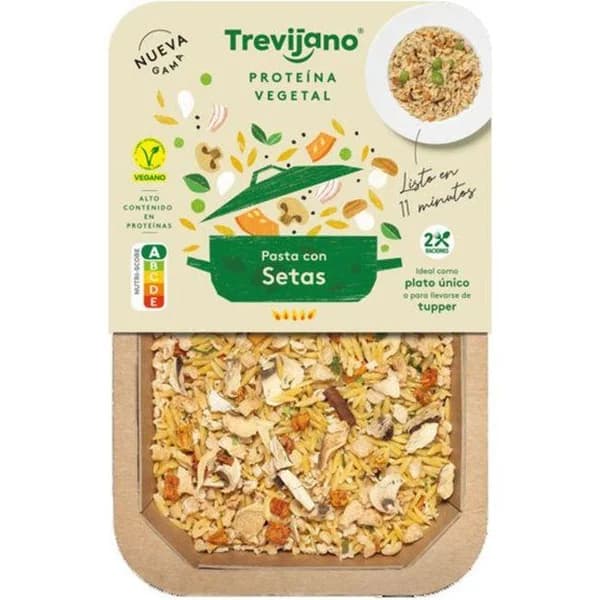 Pasta con setas TREVIJANO, bandeja 200 g - 0.2 kg - Imagen del producto en Findit