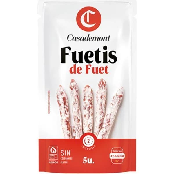 Fuetis mini fuet CASADEMONT, bolsa 50 g - 1 ud - Imagen del producto en Findit