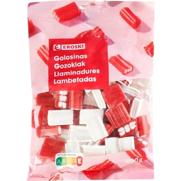 Mix de regalíz brillo EROSKI, bolsa 200 g - 1 ud - Imagen del producto en Findit