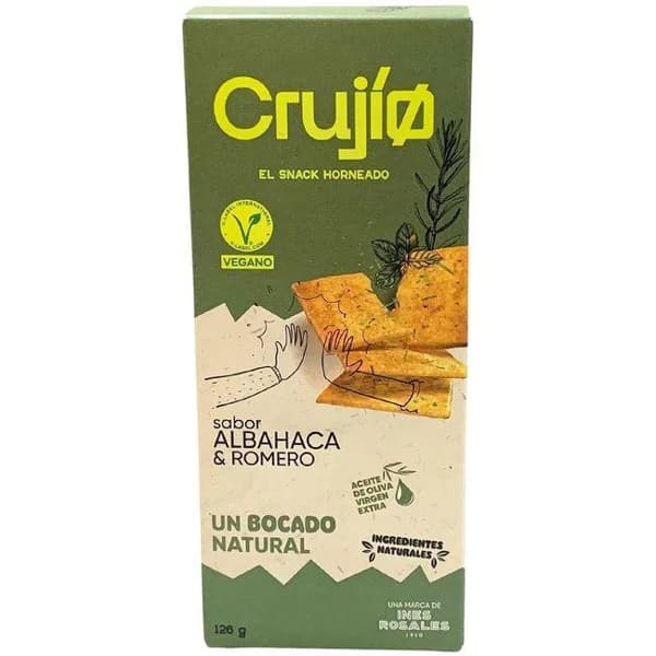 Snack con albahaca y romero CRUJÍO, bolsa 126 g - 0.13 kg - Imagen del producto en Findit