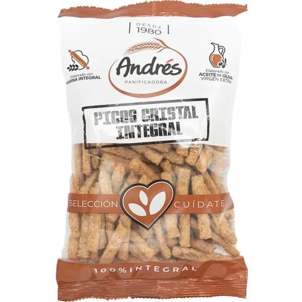 Picos pan cristal integral ANDRÉS, bolsa 130 g - 0.13 kg - Imagen del producto en Findit