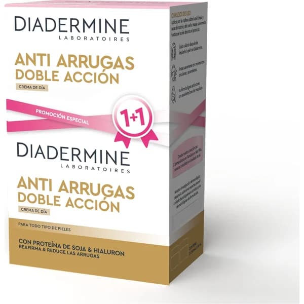 Crema Antiarrugas Dia Doble Accion Con Proteina de - 0.05 l - Imagen del producto en Findit