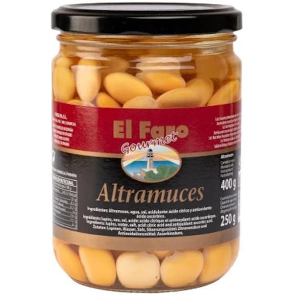 Altramuces Gourmet EL FARO, frasco 250 g - 0.25 kg - Imagen del producto en Findit
