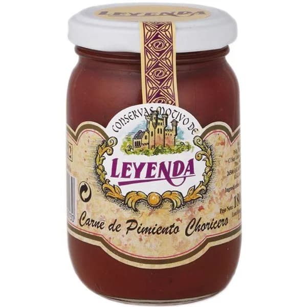 Carne de pimiento choricero LEYENDA, frasco 180 g - 0.18 kg - Imagen del producto en Findit