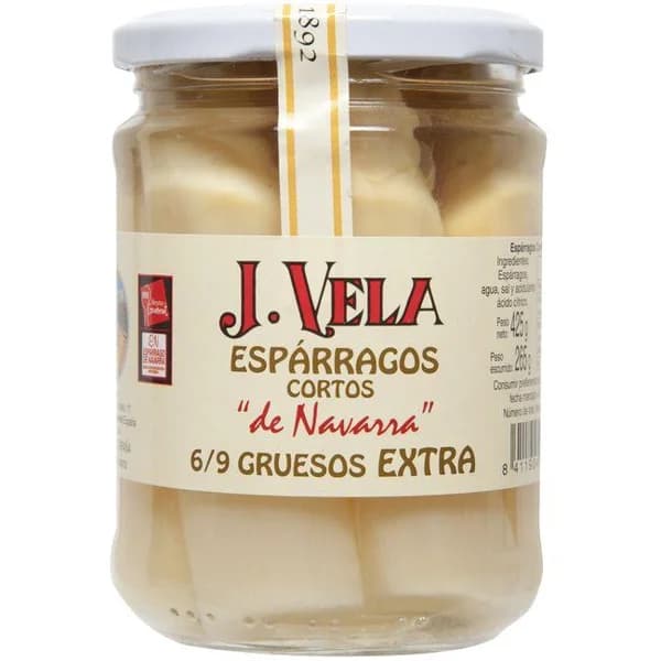 Espárrago corto IGP 6/9 piezas VELA, frasco 265 g - 0.27 kg - Imagen del producto en Findit