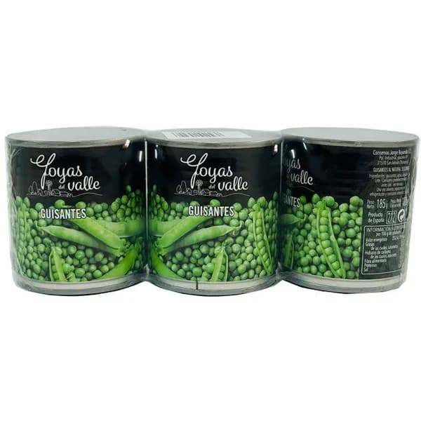 Guisante JOYAS DEL VALLE, pack 3x120 g - 0.36 kg - Imagen del producto en Findit