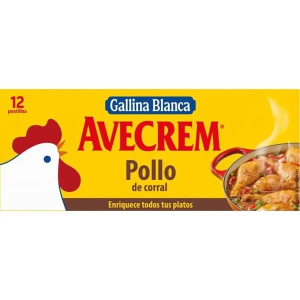 Caldo de pollo AVECREM, 12 pastillas, caja 135 g - 0.14 kg - Imagen del producto en Findit