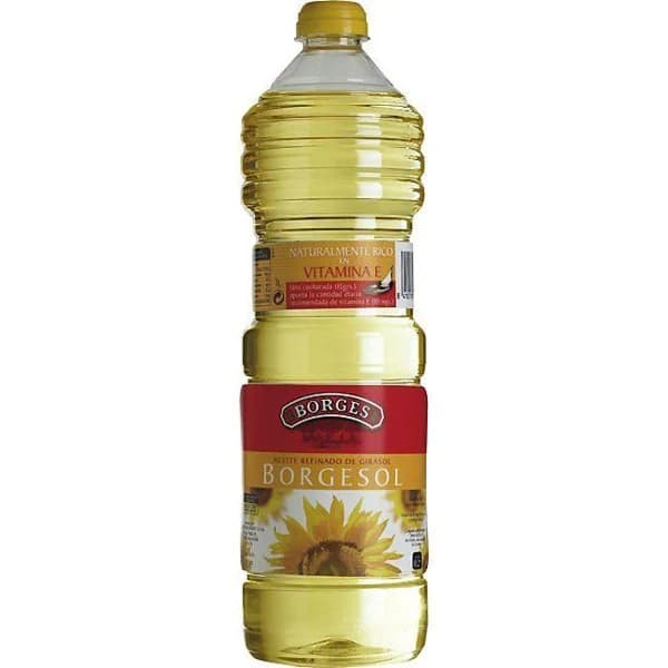 Aceite de girasol BORGESOL, botella 1 litro - 1 l - Imagen del producto en Findit
