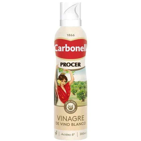 Vinagre de vino blanco CARBONELL, spray 200 ml - 0.2 l - Imagen del producto en Findit