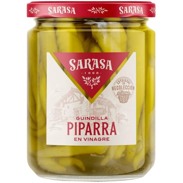 Guindillas vascas SARASA, frasco 150 g - 0.15 kg - Imagen del producto en Findit