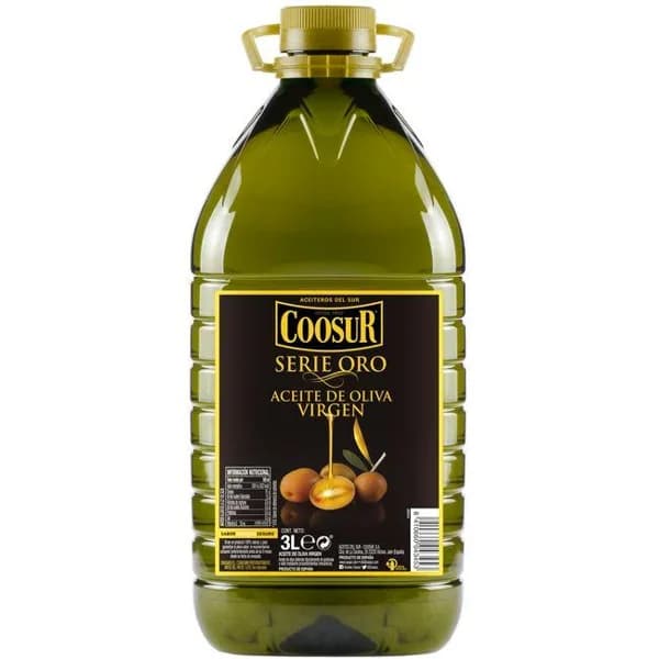 Aceite de oliva virgen COOSUR Serie Oro, garrafa 3 litros - 3 l - Imagen del producto en Findit
