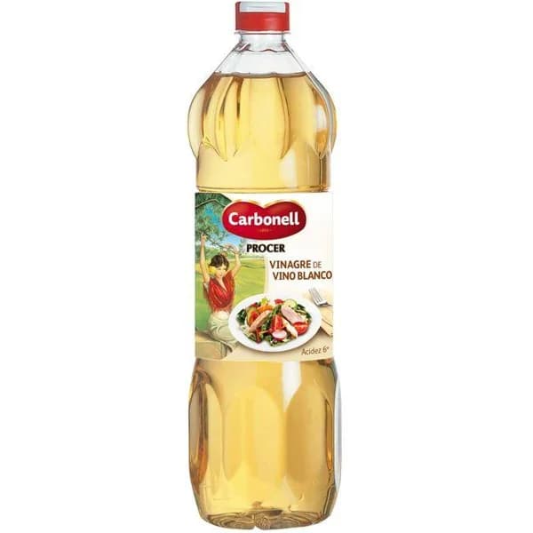 Vinagre blanco CARBONELL, botella 1 litro - 1 l - Imagen del producto en Findit