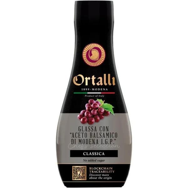 Crema balsámica de Módena ORTALLI, botella 250 g - 0.25 kg - Imagen del producto en Findit
