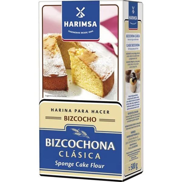 Harina bizcochona de trigo con levadura HARIMSA, caja 500 g - 0.5 kg - Imagen del producto en Findit