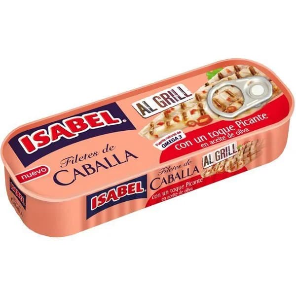 Caballa en salsa picante al grill ISABEL, lata 120 g - 0.12 kg - Imagen del producto en Findit
