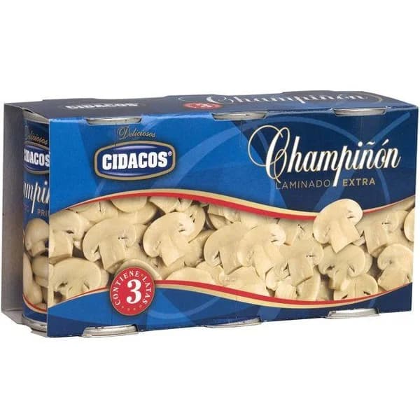 Champiñón laminado CICADOS, pack 3x85 g - 0.26 kg - Imagen del producto en Findit