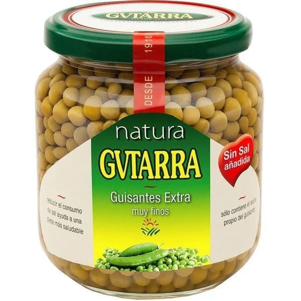 Guisante sin sal GUTARRA, frasco 360 g - 0.36 kg - Imagen del producto en Findit