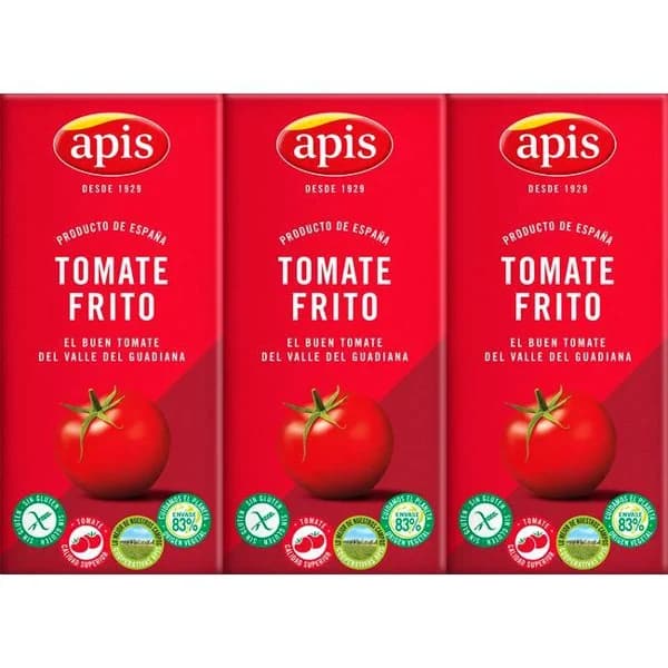Tomate frito APIS, pack 3x215 g - 0.65 kg - Imagen del producto en Findit