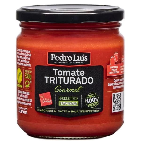 Tomate triturado PEDRO LUIS GOURMET, frasco 370 g - 0.33 kg - Imagen del producto en Findit