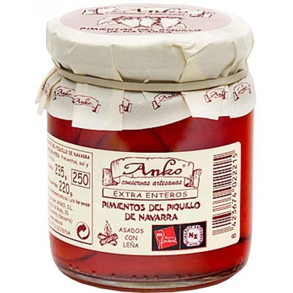 Pimiento de piquillo ANKO, frasco 215 g - 0.22 kg - Imagen del producto en Findit