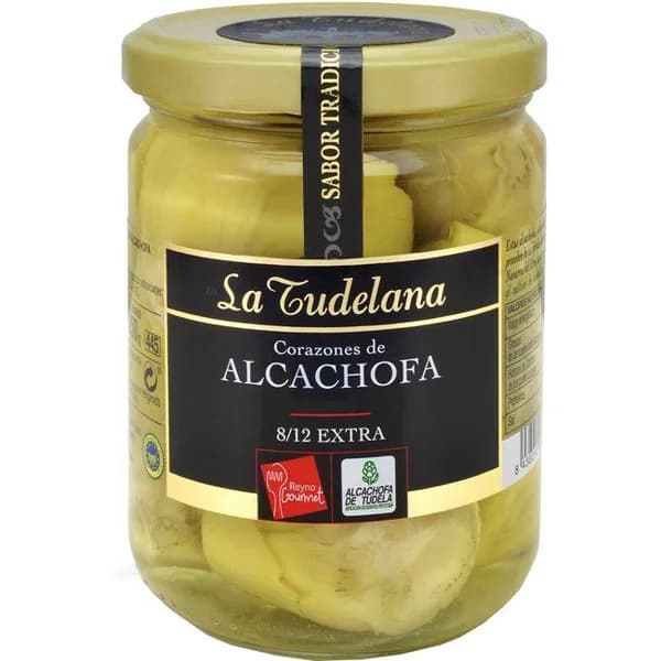Alcachofa 8/12 piezas D.O. LA TUDELANA, frasco 250 g - 1 ud - Imagen del producto en Findit