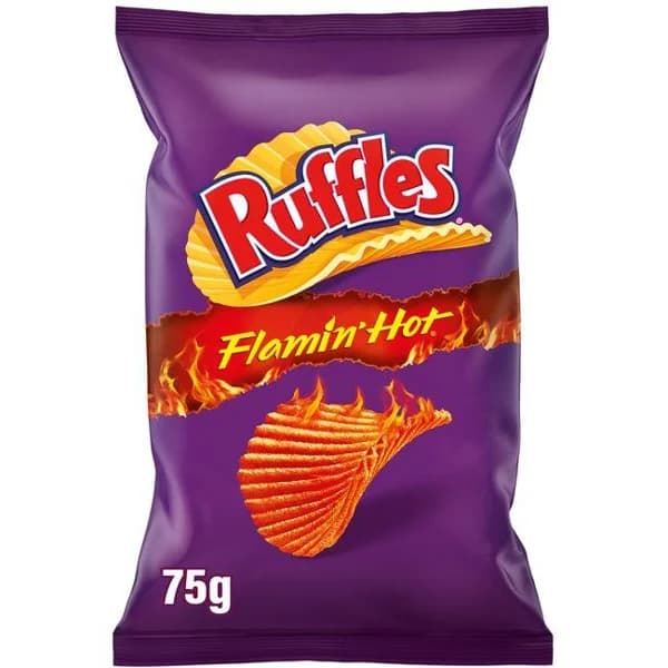 Patatas flamin hot RUFFLES, bolsa 75 g - 0.08 kg - Imagen del producto en Findit