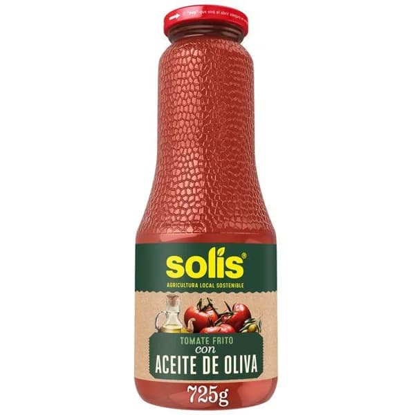 Tomate frito en aceite de oliva SOLÍS, frasco 725 g - 0.73 kg - Imagen del producto en Findit